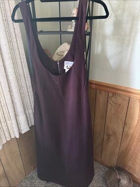 Yohji Yamamoto Plum Sleeveless Maxi Dress